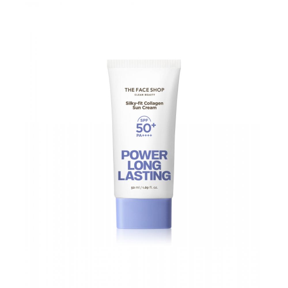 The Face Shop Power Long Lasting Silky Fit Collagen Sun Cream 50ml