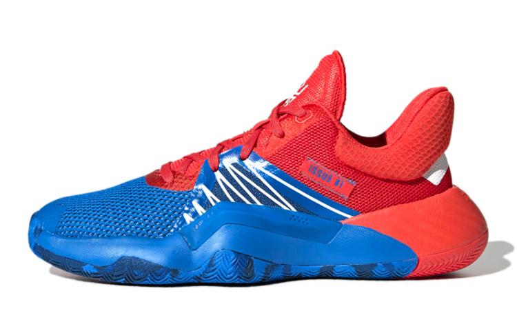 

Adidas D.O.N. Issue #1 Slip Resistant Abrasion Resistant Low top Children s Basketball Shoes Red Blue EF2932 39⅓