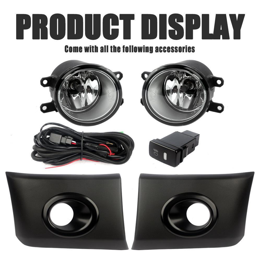 

Compatible with 2016-2022 Toyota Probox: Front Fog Light and Daytime Running Light Set with Light Frame Plastic