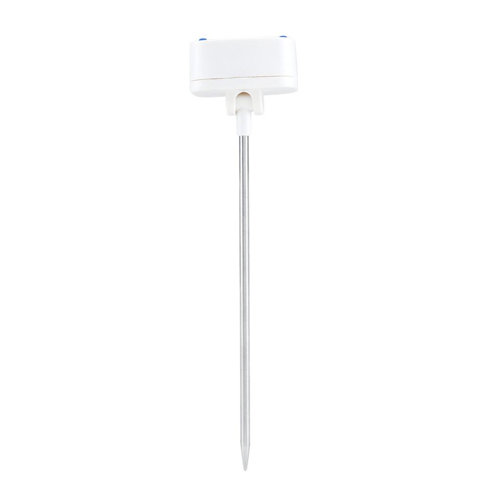 Stainless Steel Probe Digital Food Thermometer LCD Display Celsius Fahrenheit Switch Meat Liquid and Food White Instant Read