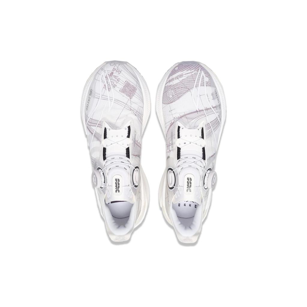 Li Ning Shadow 2.0 Cushioning Slip Resistant Low top GCU Running Shoes Unisex White ARRT017-8