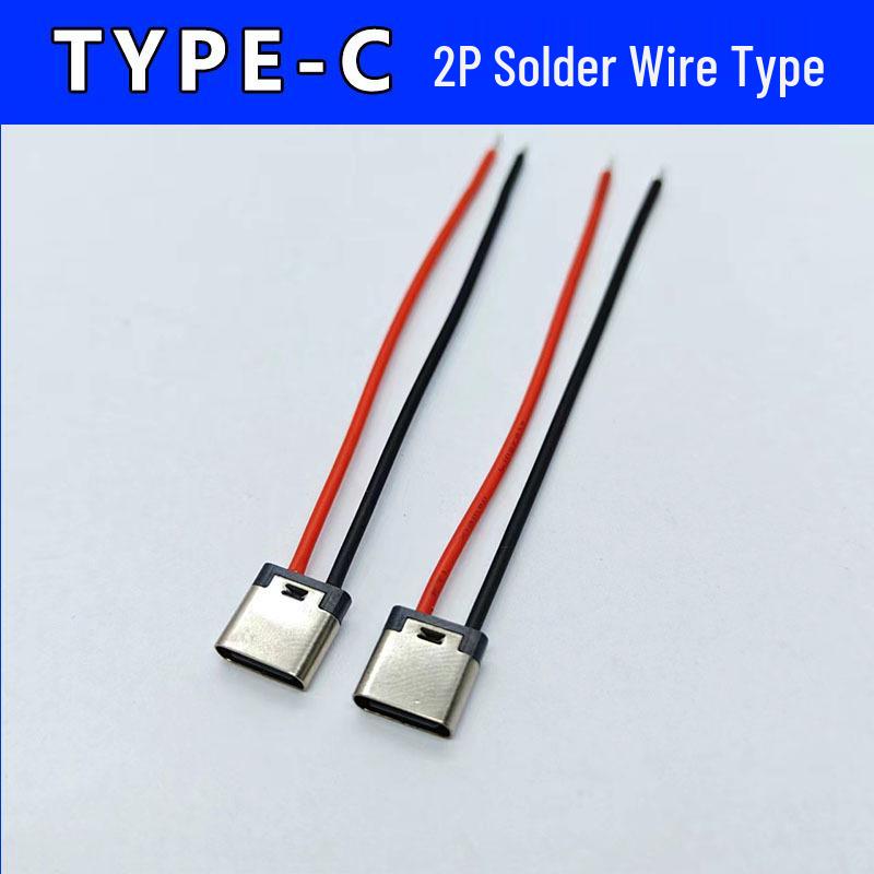 Type-C2P Transparent Green LED Desk Lamp with Oval USB-C Charging Port