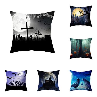 Halloween Theme Pillow Cover Sofa Cushion Cover Holiday Gift Party Decor Home Decor