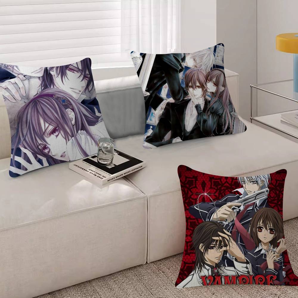 1PC Anime VVampire Knight Cushion Cover Inches Farmhouse Decor Home Throw Pillow Covers For Couch Decorations