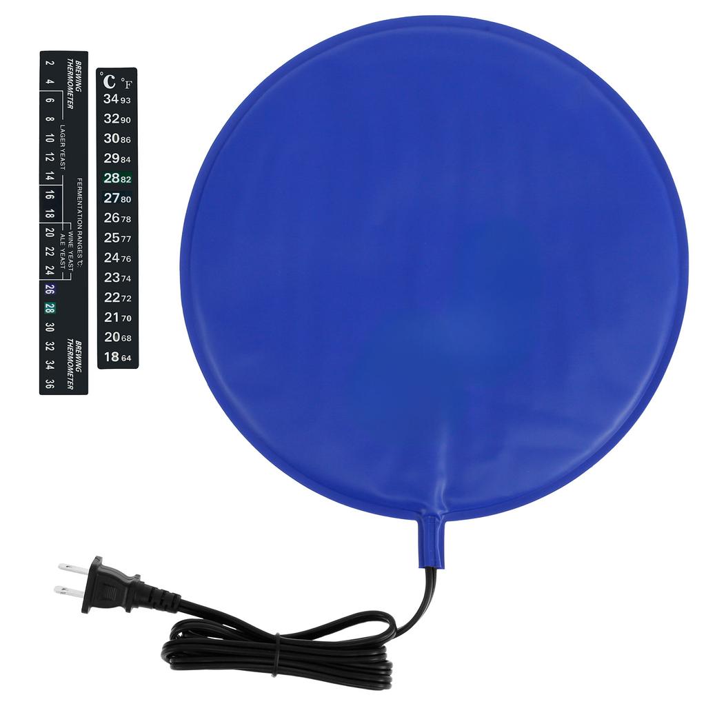 Brewing and Fermentation Heating Pad Waterproof Sourdough Warming Mat 25W For Beer Wine Spirits Seedling Home Alcohol Making