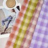 Spring/Summer Plaid Qipao Dress & TR Stretch Casual Shirt Fabric for Children's Clothing & Skirts