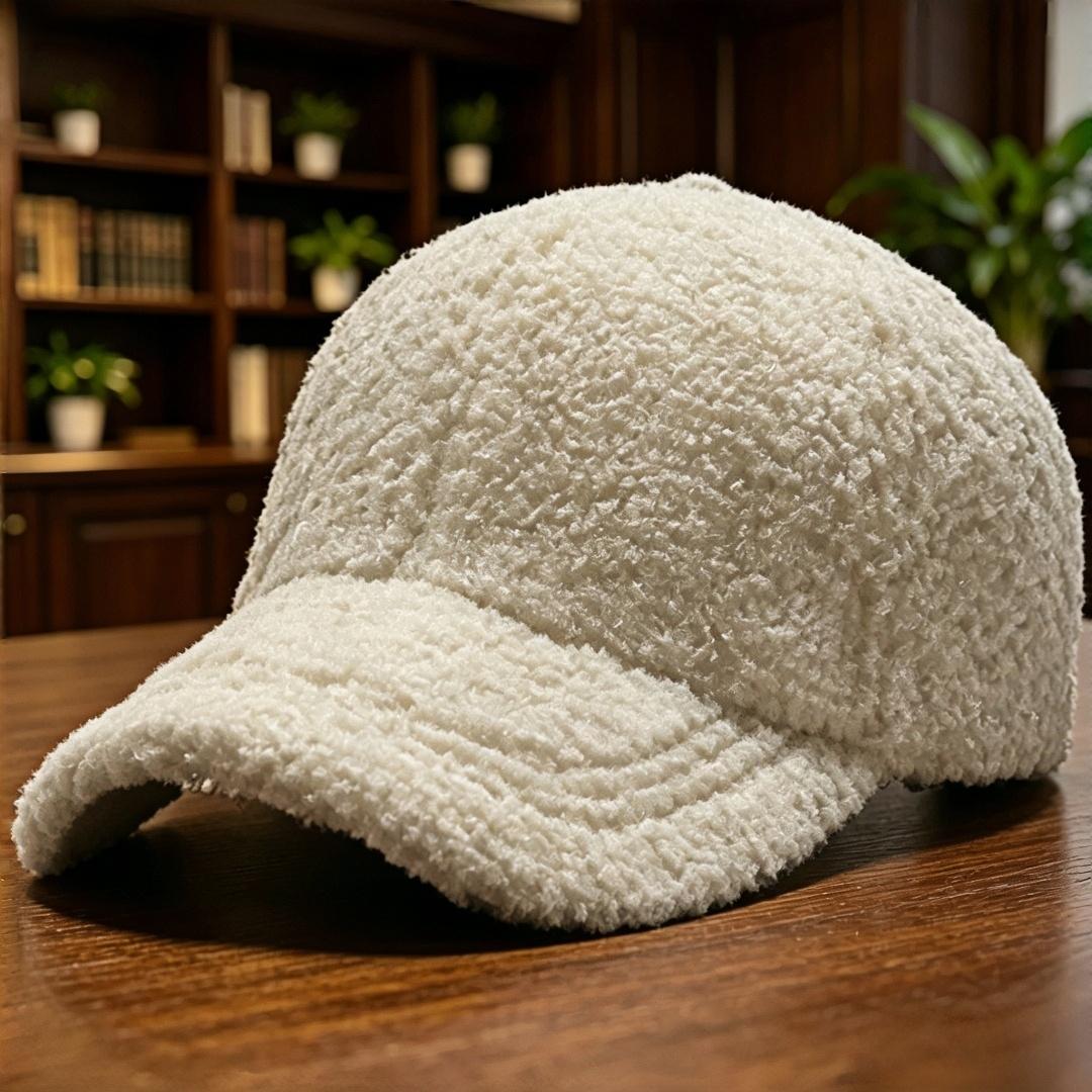 Cozy Fuzzy Teddy Fleece Baseball Cap Adjustable Winter Warm Plush Hat For Women Men Casual Outdoor Streetwear Headwear Adjustable