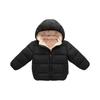 Kids' Pocket Coat - Solid Color Short Cotton Jacket