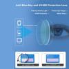 Large Frame Blue Light Blocking Glasses for Prescription Use Lightweight Durable Frame with Clear Lenses Suitable for Extended Screen Time Protection