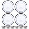 4Pcs 1/10 RC Bdlock Wheel Hubs 12 Holes Metal Wheel Hub Replacement for  / 