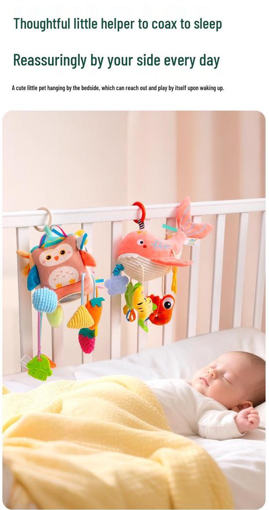 Infant Stroller & Crib Hanging Toy for Head-Lifting Practice (0-1 Year)