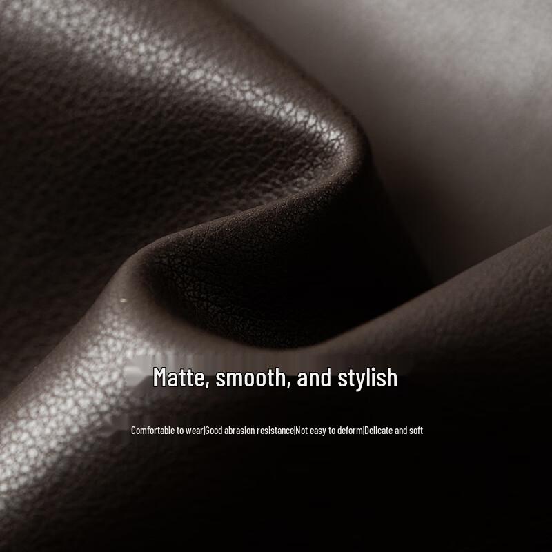 Chuyu Damen Winter Jacke mit Kragen aus Kunstfell und PU-Leder