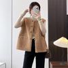 Vest for Women Cotton Autumn Winter Sleeveless Tops Vest Thickened Casual Round-neck Vest