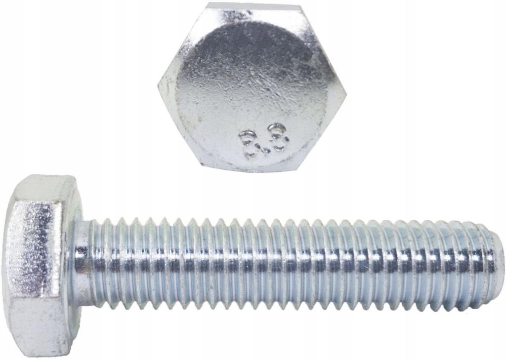 M10X40 Screws 6-Angled Head 8.8 Galvanized Din 933 100 Pcs