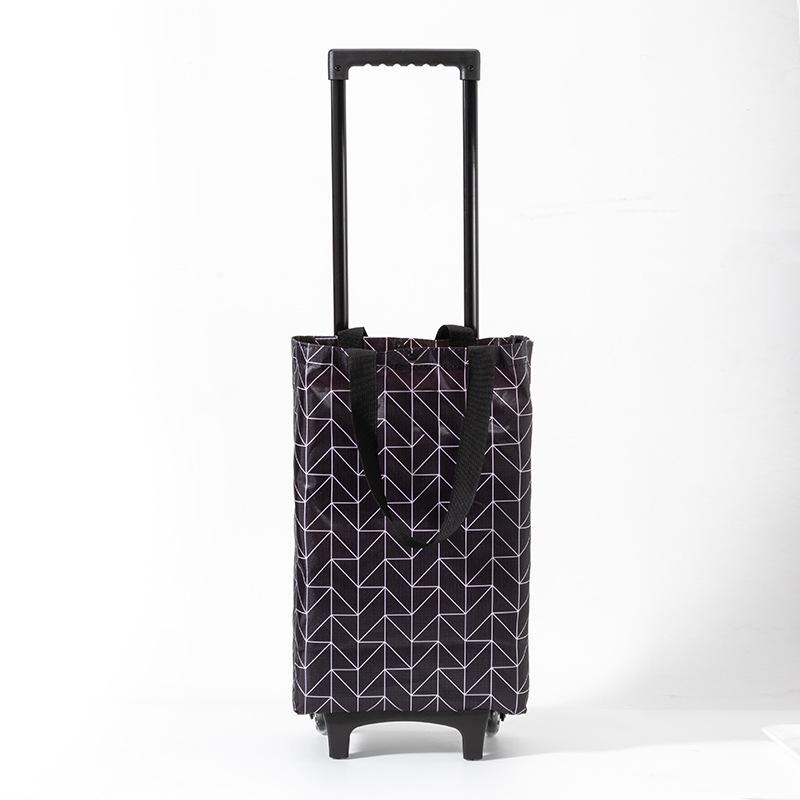 Foldable Shopping Cart Waterproof Trolley for Home Use and Outdoor Trips