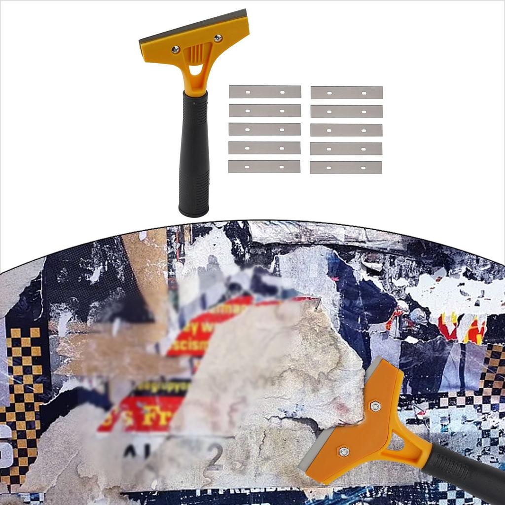 Floor Tiles Blades Scraper Glass Glue Stains 10pcs 7.87x4.13inch ABS Ceramic Tiles Cleaning Scraper Decoration Pollution Metal