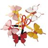 Colorful Leather Butterfly Pendant - Car and Bag Hanging Ornament with Cotton Rope