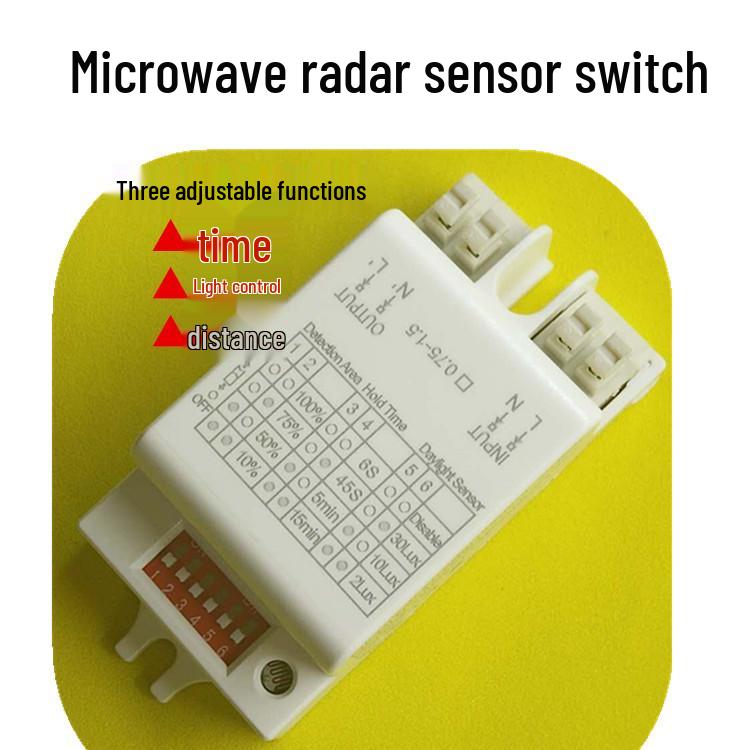 Adjustable Timer Microwave Radar Sensor Light Switch