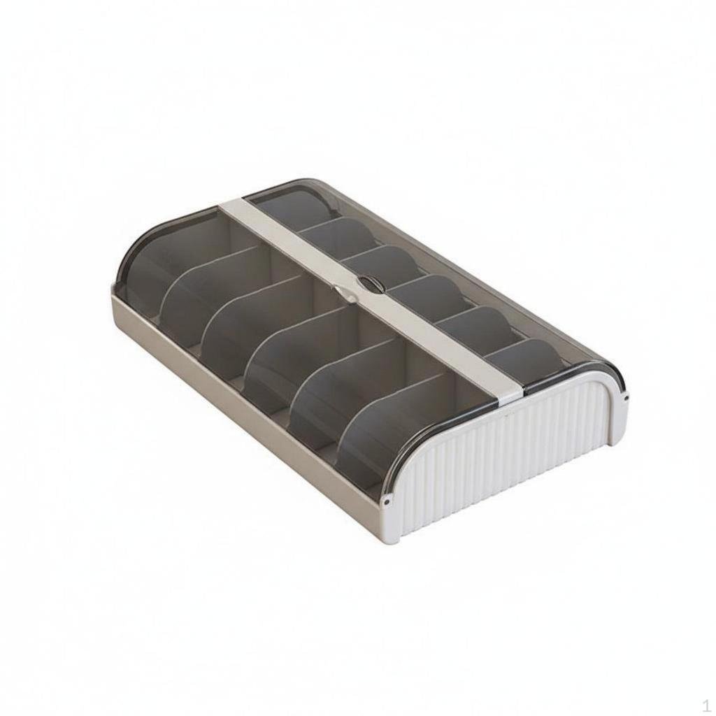 3 Pieces Underwear Compartgentlement Set SpaceSaving Drawer Divider Cleanable Clothing Organizer