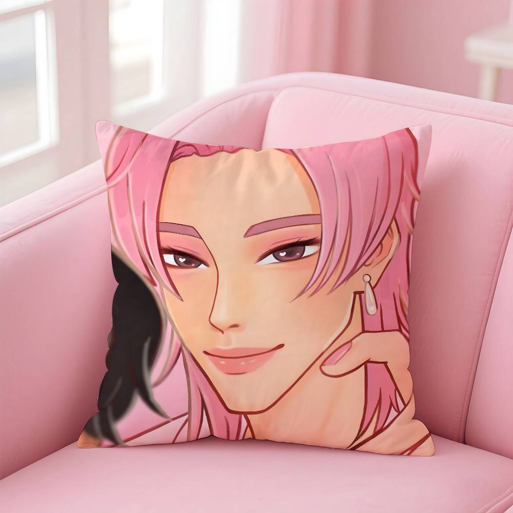 KPop S-Saja B-Boys Pillow Case Pattern Printing Pillowcase Living Room Sofa Cushion Cover Bedroom Room Decor