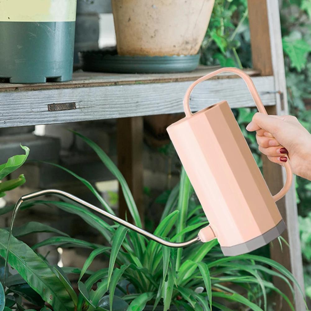 12L Long Mouth Flowers Watering Can Flower Potted Watering Kettle Stainless Steel Curved Mouth Plant Sprinkler Gardening Tools