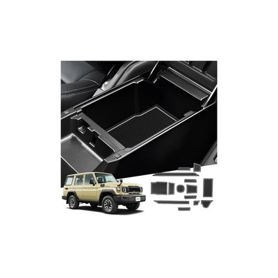 WEIPIN 2025 Toyota Land Cruiser 70 Individuelle Gummi-Innenraum- und Türfach-Matten, Einfaches individuelles Zubehör, Weiße Matte, Rutschfeste schmutzabweisende Matte, Langlebig,