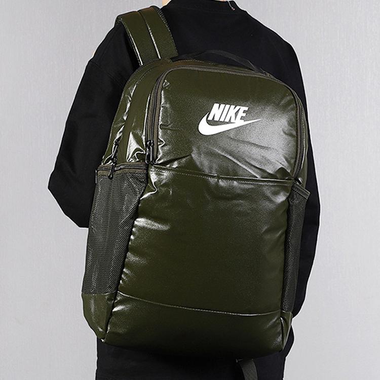 Nike Large Capacity Sports Polyester Backpack Medium Unisex Backpacks Army-Green BA6124-325