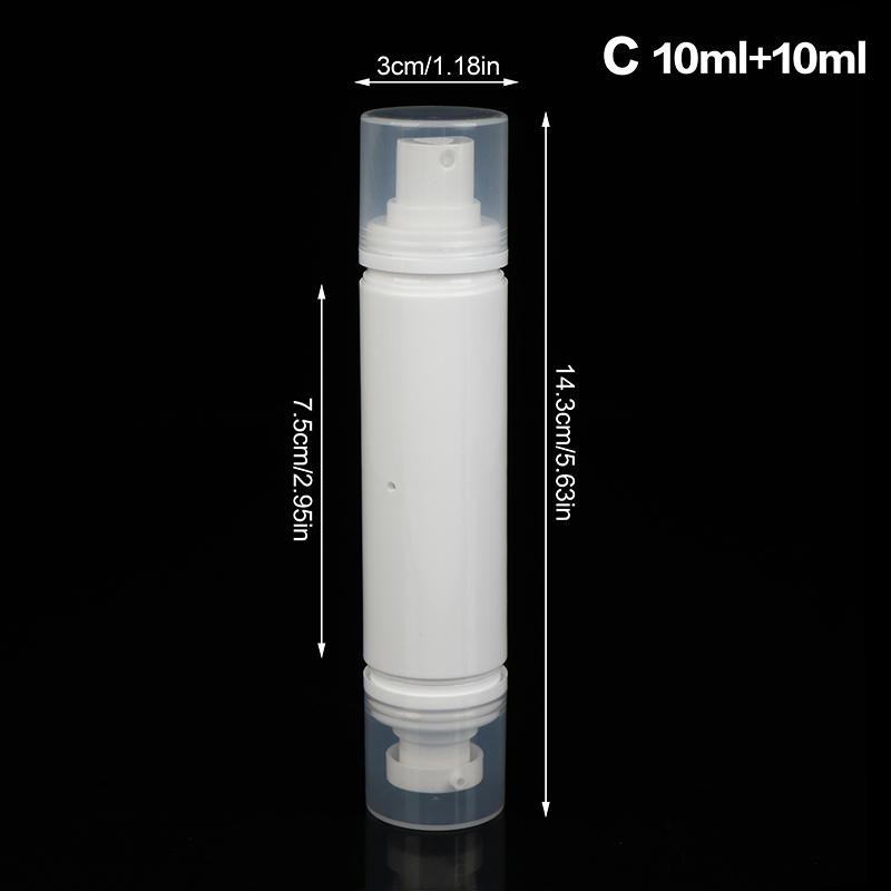 5Ml/10Ml Double Headed Vacuum Press Type Spray/Lotion Packaging Bottle Refillable Makeup Cosmetics For Cream Gel Container