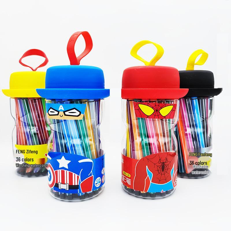 Pennarelli ad Acquerello Lavabili per Bambini: Set di Materiali Artistici per Scarabocchiare e Dipingere