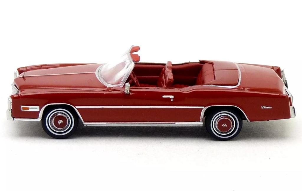 Brekina Maßstab HO Maßstab Cadillac Eldorado Cabrio 1975 Rot Diecast Modellauto 1/87