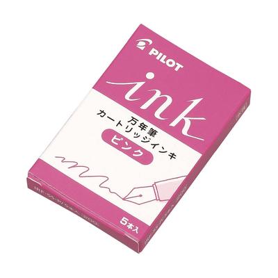 Pilot Fountain Pen Ink 5 Cartridges X 10 Packs Cartridges, Pink, (IRF50S10P)