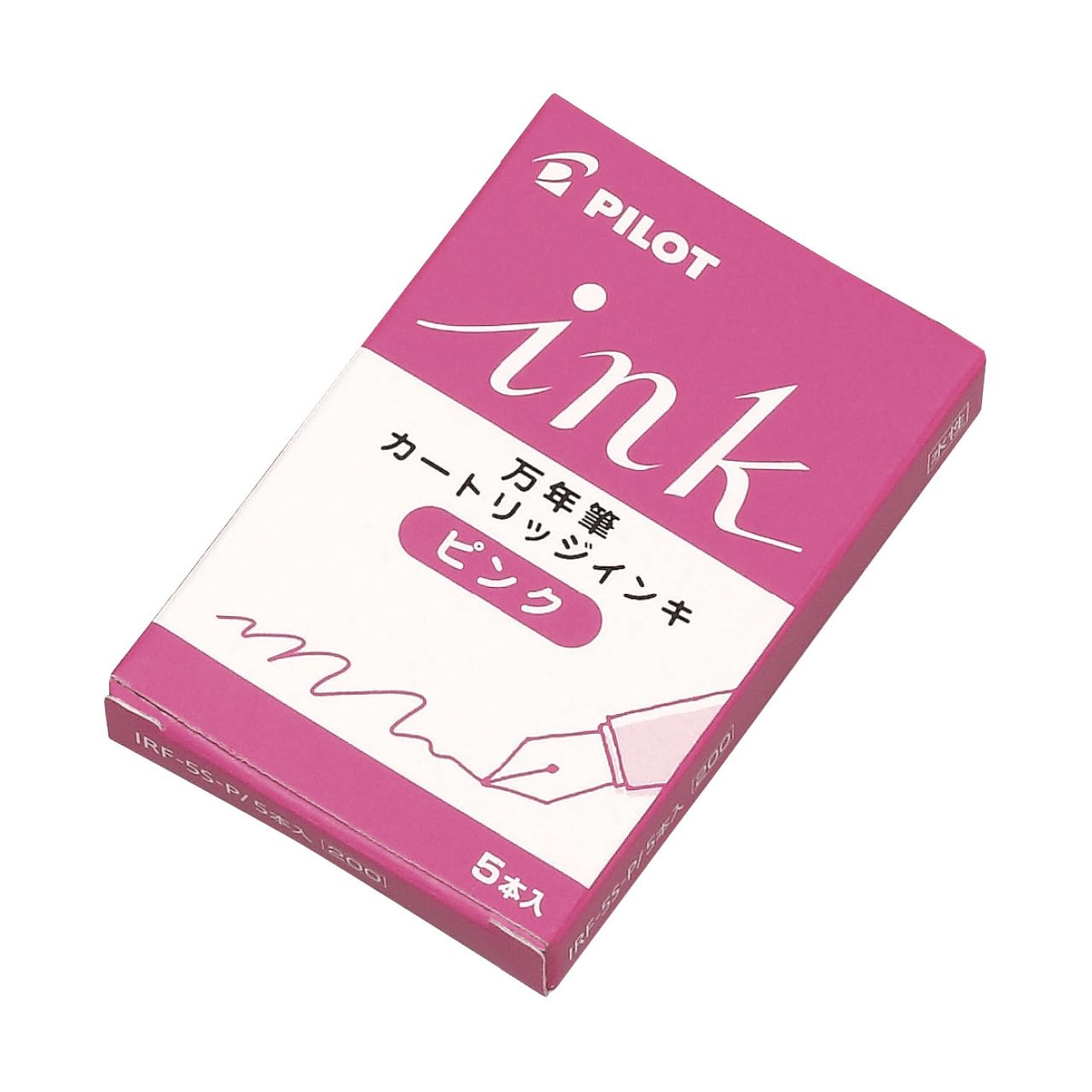 

Pilot fountain pen cartridge ink pink 5 pieces x 10 pieces IRF50S10P рожевий