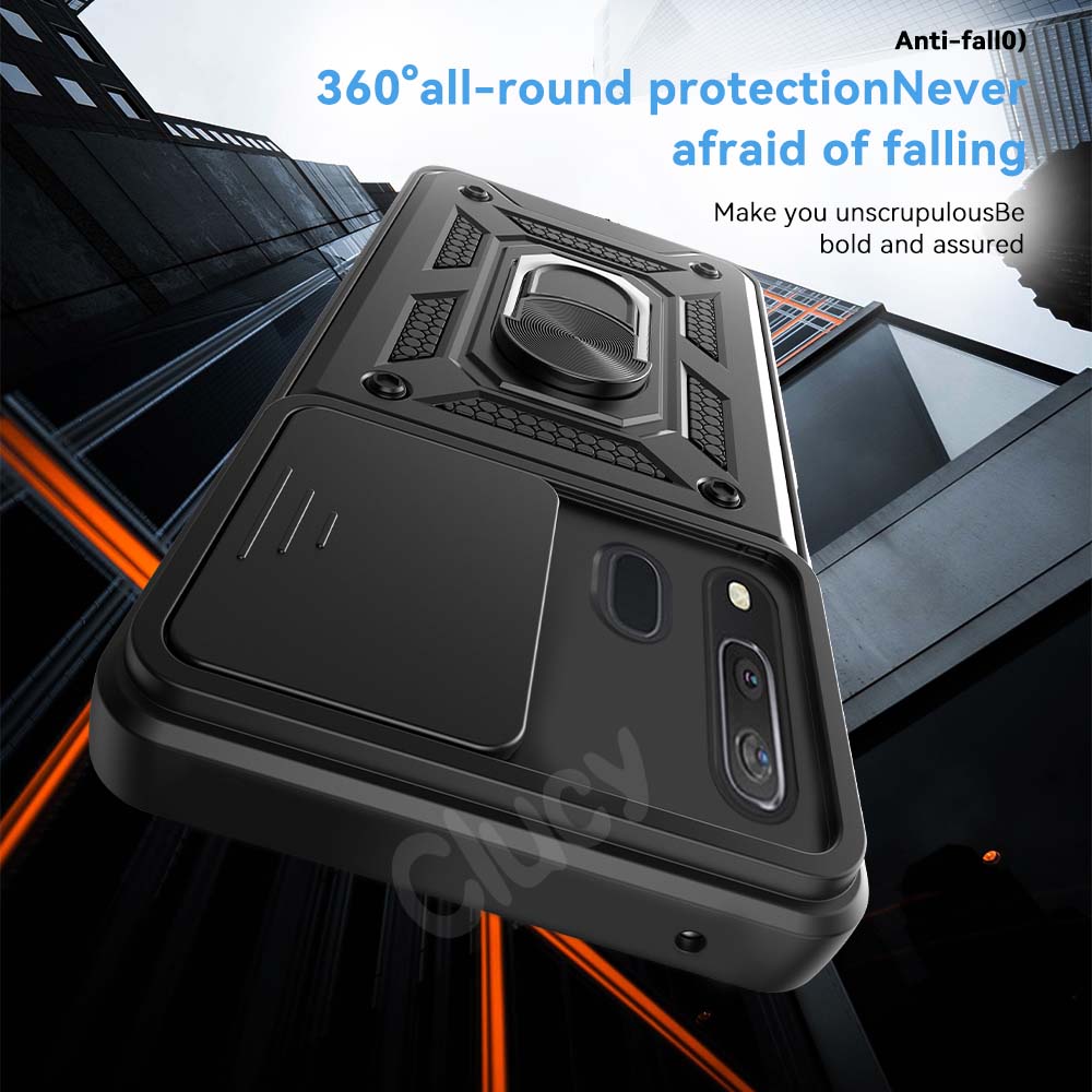 Shockproof Armor Case For Samsung Galaxy A50 A30 A20 A73 A72 A53 A33 A13 A21S A31 A32 A22 Car Magnetic Holder Ring Protect Cover