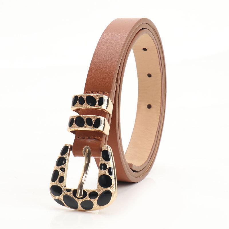 

European and American leopard print buckle belt women, Spice Girl Y2K millennial style jeans decorative belt fashionable and high sense women s belt верблюд