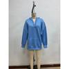 Women S Loose Fit Solid Color Long Sleeve Hooded Sweatshirt