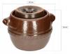 Pot à fermentation - Kotarbau - 5 l - Céramique - Marron - Avec couvercle
