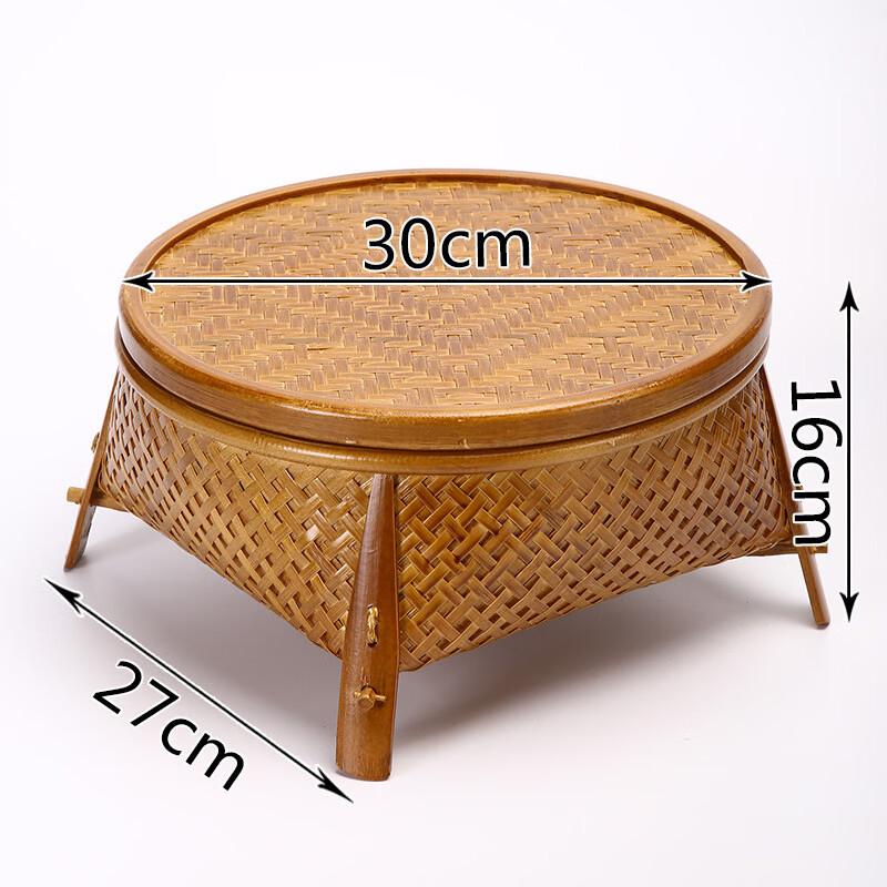 ZISIZ Japanese Style Lacquer Bamboo Storage Basket