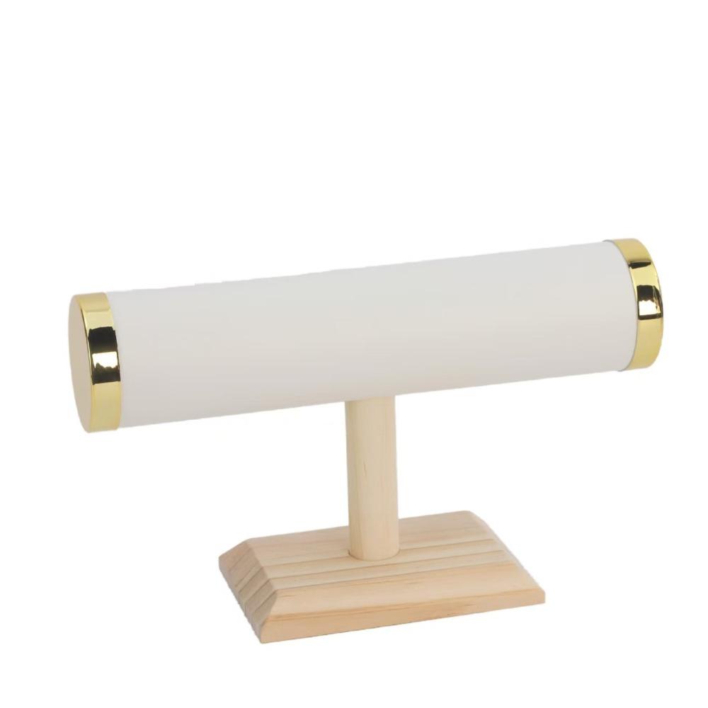 T-bar Jewelry Rack Holder Wooden Jewelry Storage Stand Fashion Bracelet Display Stand  Woman Girls