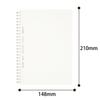 KOKUYO Note Soft Ring Notebook Clear 80 Sheets A5 Graph Dot Ruled Transparent S-SV538WT-T