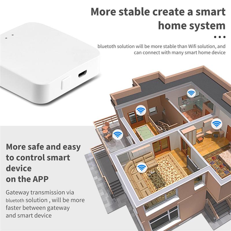 Tuya Zigbee Wireless Bluetooth Remote Control Multi-Mode Gateway Smart Home Device