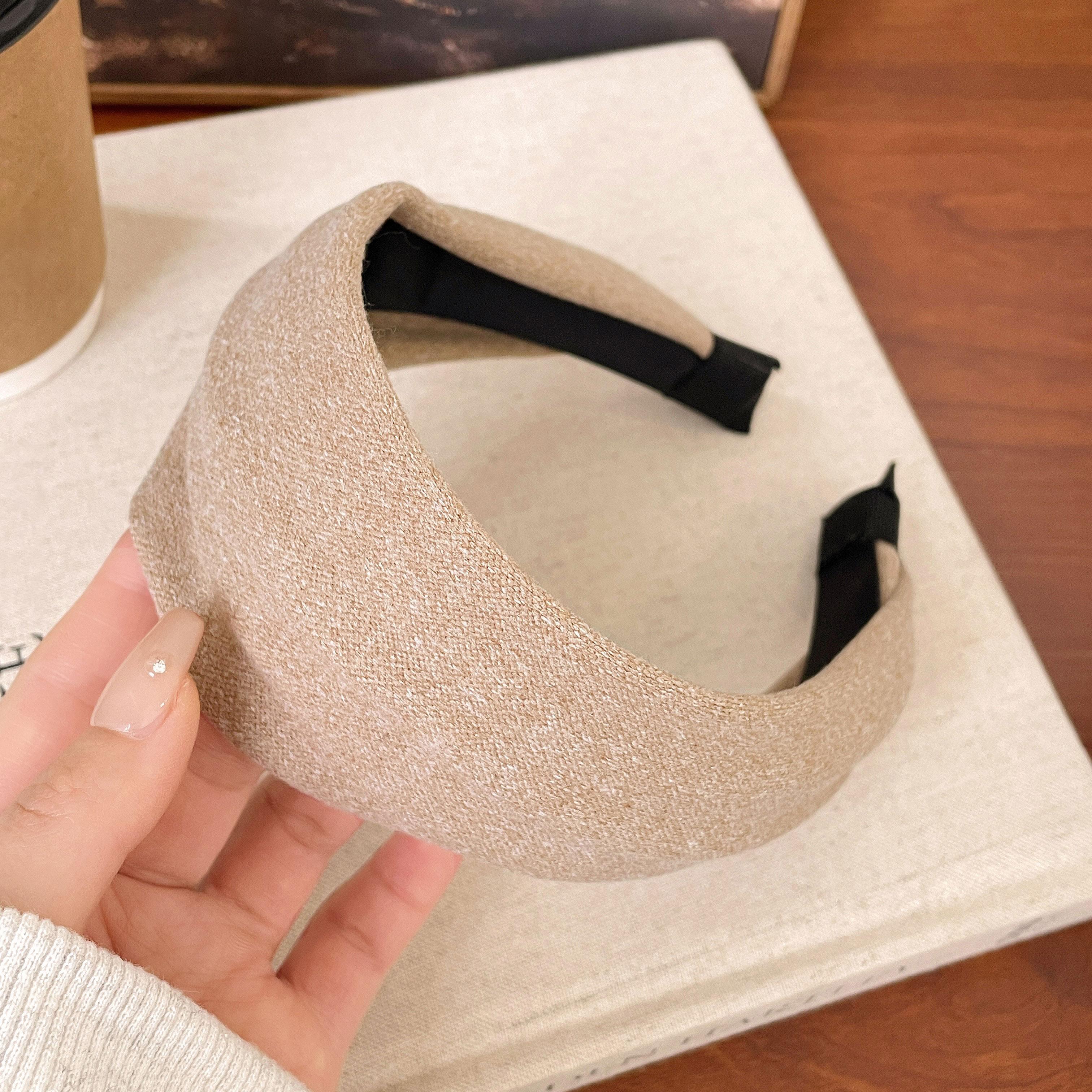 

Vintage Solid Color Fabric Wide Headbands for Women Korean Turban Head Band Hairband Hair Hoop Girls Hair Accessories Size fits all