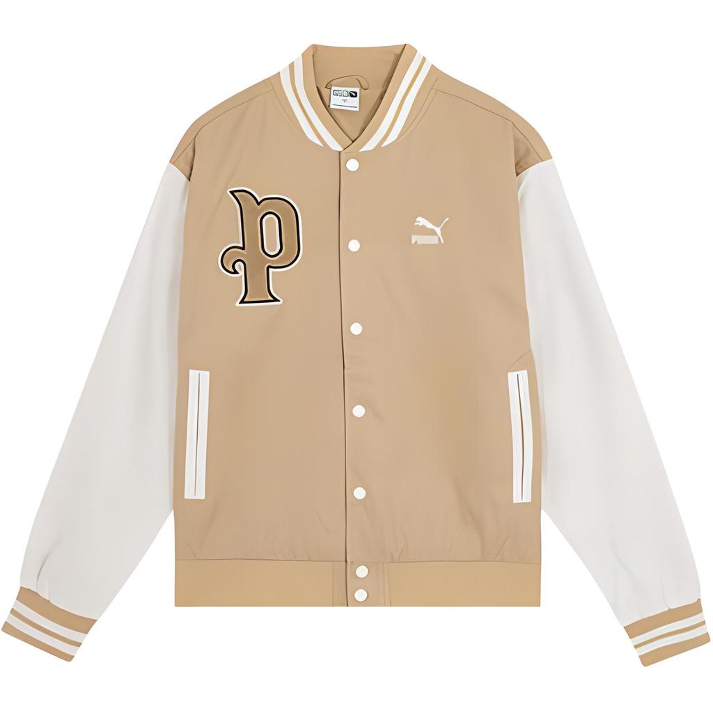 Puma Baseball Jacket Unisex Khaki 625514-84