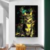 Abstrakte Löwe Giraffe Pferd Elefant Bild Leinwand Malerei farbige Tier Poster Druck für Kinderzimmer Home Dekoration Geschenke