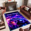 Personalized Crystal Velvet Carpet Custom Name Text,Rocket League Anti Slip Area Rug For Home Decoration