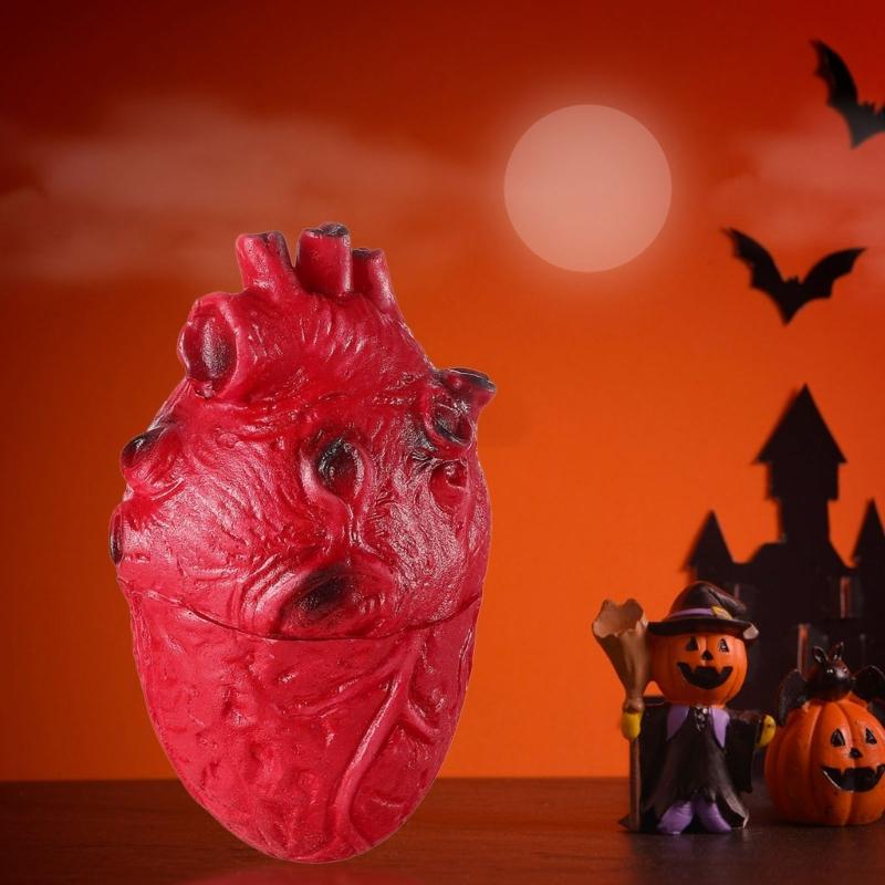 Model lidského srdce pro dekoraci halloweenské párty a děsivou děsivou simulaci části těla Event Párty potřeby