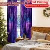 2D Flat Printing  2pcs Mystic Dreamweaver Chic Curtains Digital Printed Durable 100% Polyester Fabric Curtains Decorations Ldeal