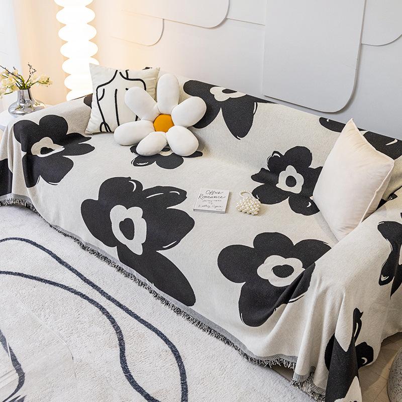 Sofabezug, kratzfest, Sofabezug, Stoff, Ins Style, Bezug, Handtuch, Vollbezug, Stoff, nordisches Sofatuch, All-Inclusive-Universalbezug