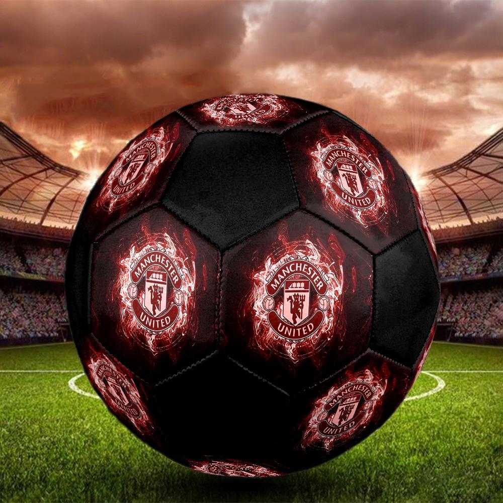 Manchester United F.C Soccer Ball Colorful All Ages Machine Stitched PVC Competition Ready Durable High-Bounce.SIZE5