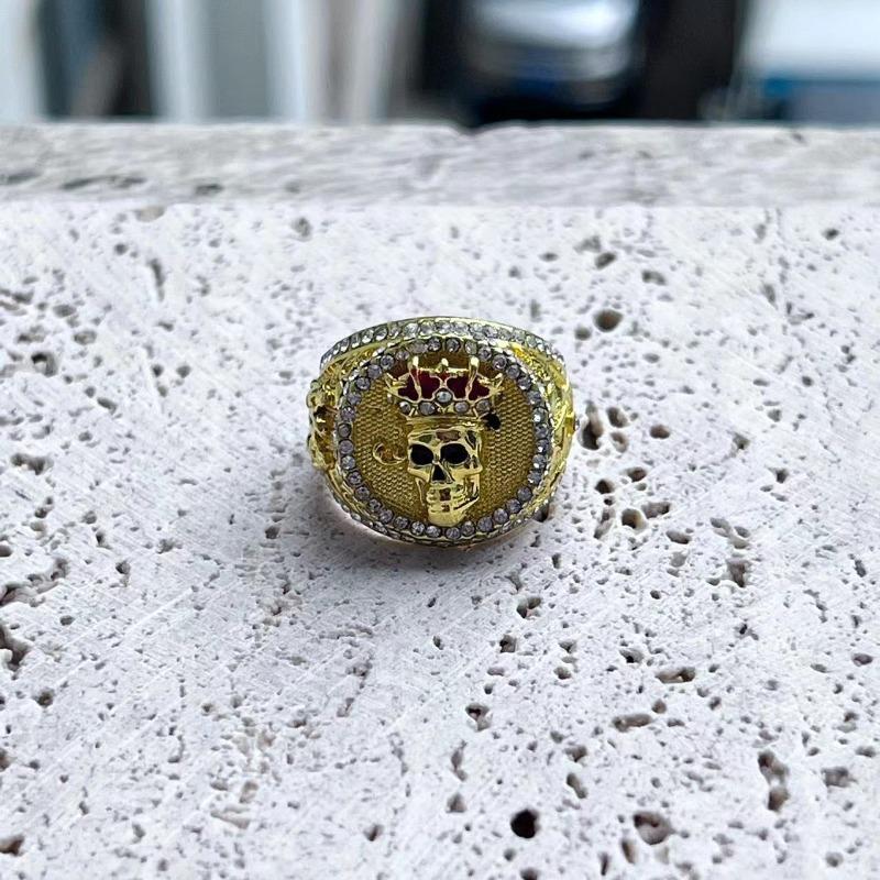 Mary Chenrui Alloy Jewelry Style Skull High-end Men's Ring
