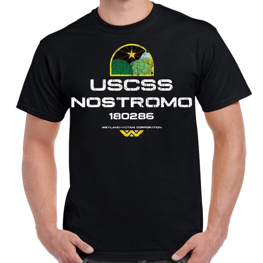 Nostromo Color Logo Distressed Adult T-Shirt XL